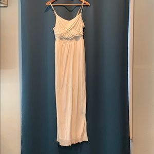 Motherhood maternity spaghetti strap white maxi